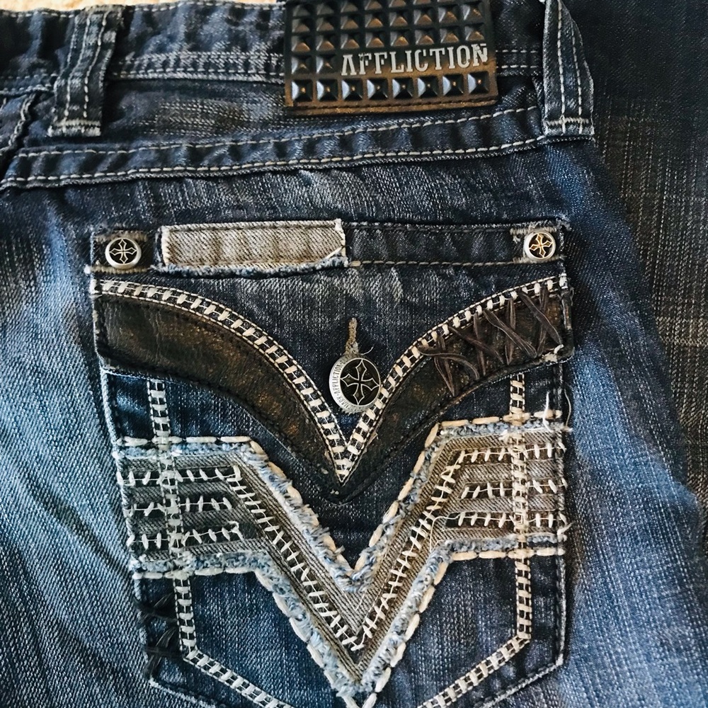 Men’s Affliction jeans 33/34